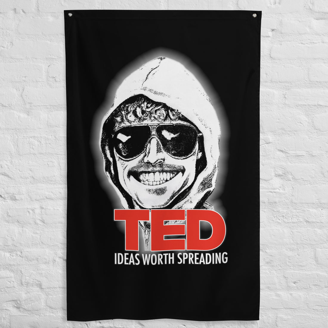 Ted Kaczynski Ideas Worth Spreading Wall Flag