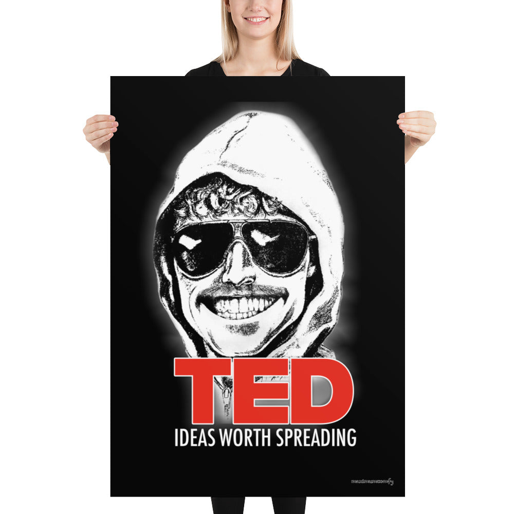 Ted Kaczynski Ideas Worth Spreading Poster