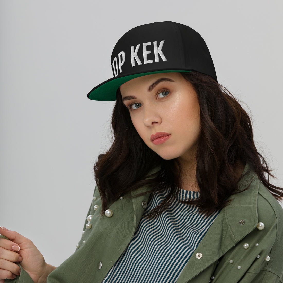 OG TOP KEK Hat - Black + Green Edition